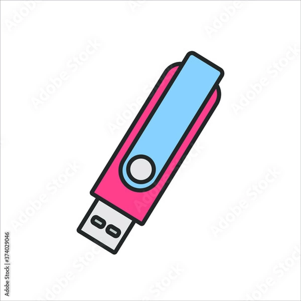 Obraz Flash drive illustration
