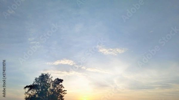 Obraz sunset in the clouds