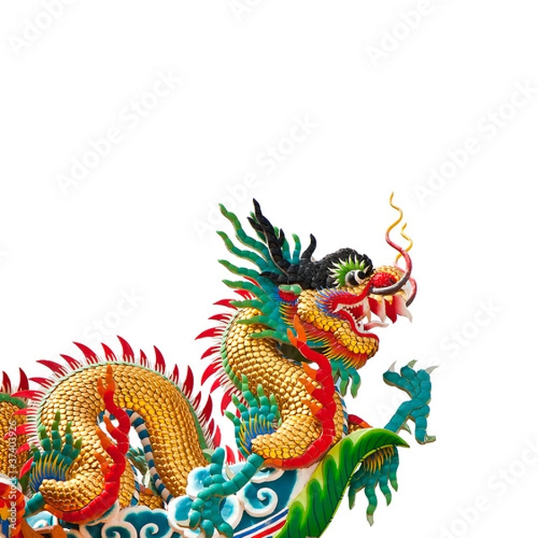 Obraz Chinese style dragon statue
