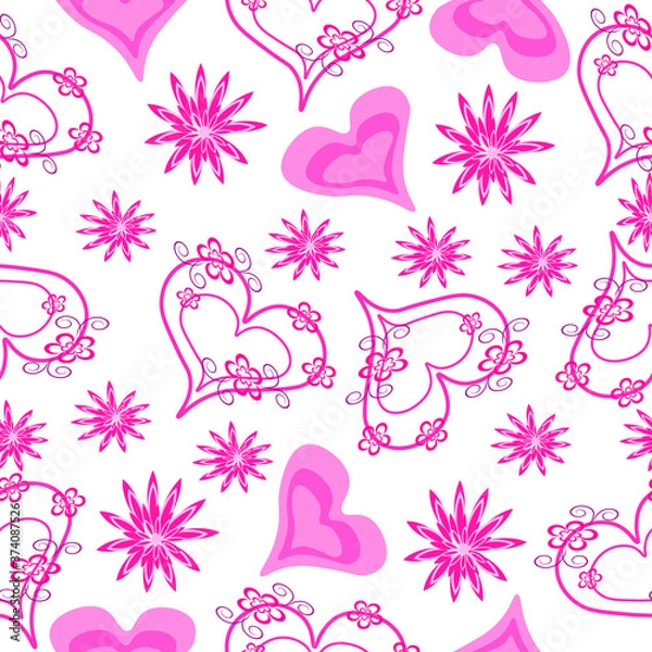 Obraz pink floral background