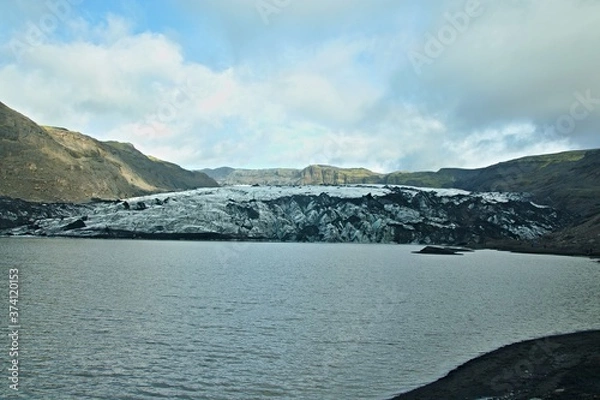 Obraz Iceland-view of glacier Sólheimajökulsvegur