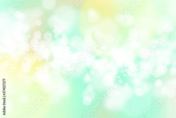 Obraz 癒しカラーの明るい背景　抽象水彩アート絵画　ぼかしと光