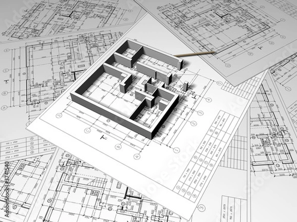 Obraz plan drawing