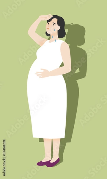 Obraz 妊婦　熱中症