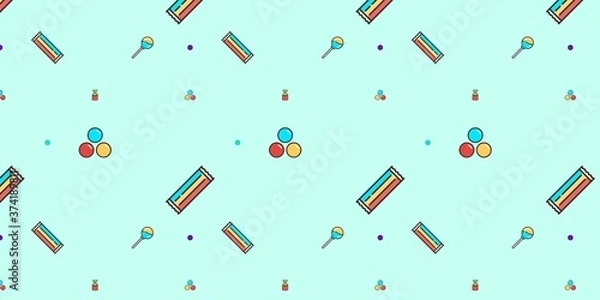 Obraz sweet blue candy wallpaper