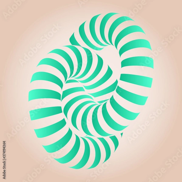 Fototapeta Torus. Abstract circle vector design Vector Illustration.