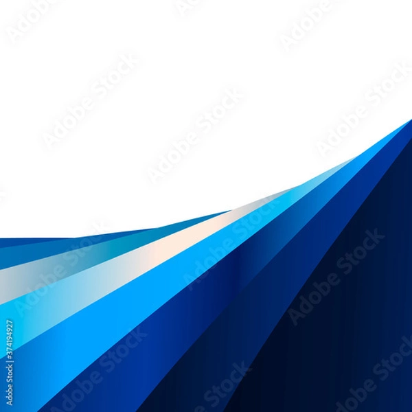 Obraz Multi colored wavy lines intertwining on a white background