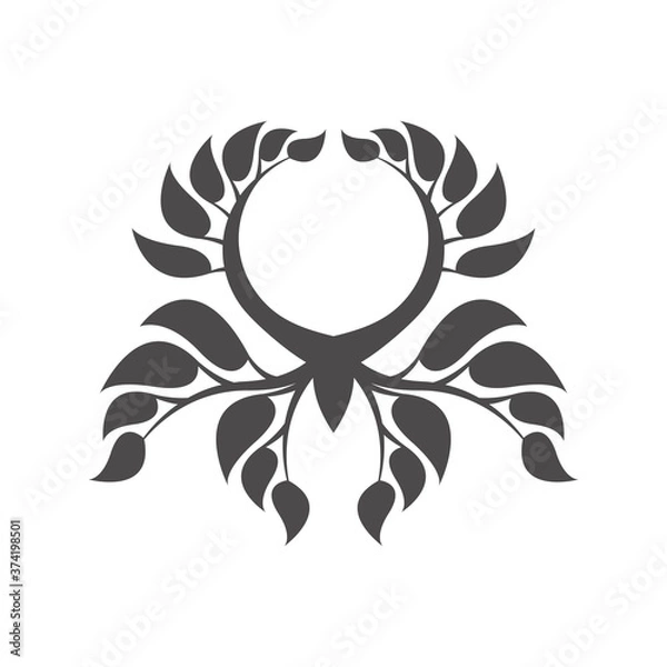 Fototapeta Foliate element