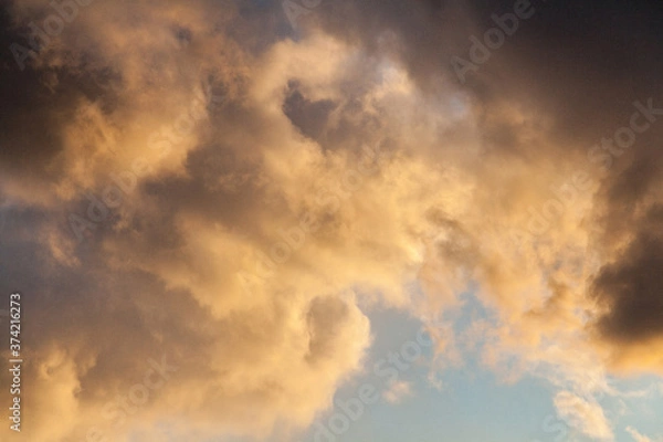 Fototapeta Sunset cloudy sky texture background