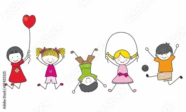 Obraz Niños jugando