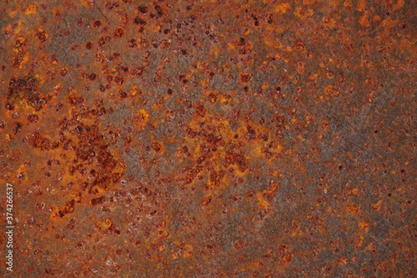 Fototapeta abstract corroded old paint on metal walls The wall is cracked with old paint, Rusty on old metal background ,Metal rust Texture, old metal iron rust texture