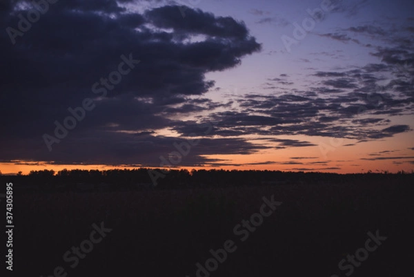 Obraz sunset in the sky