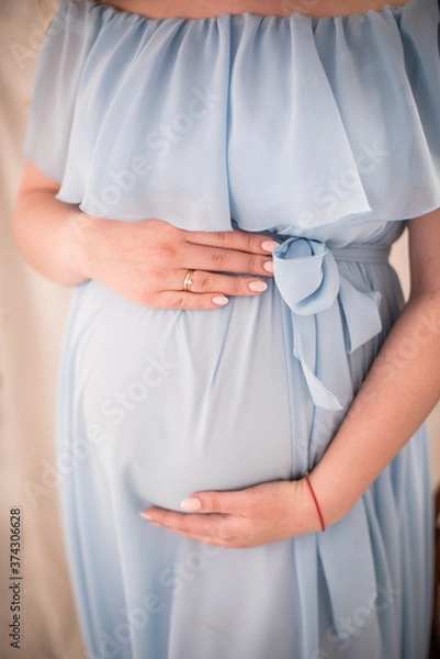 Fototapeta belly of pregnant woman