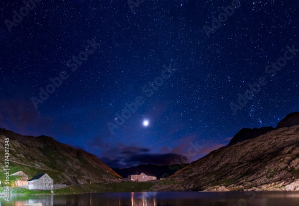 Fototapeta Grosser Sankt Bernhardpass Schweiz Italien