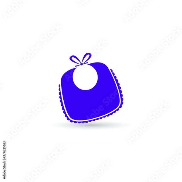 Fototapeta baby diaper vector isolate on white background