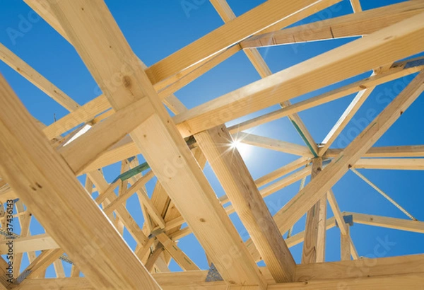 Obraz New home construction framing
