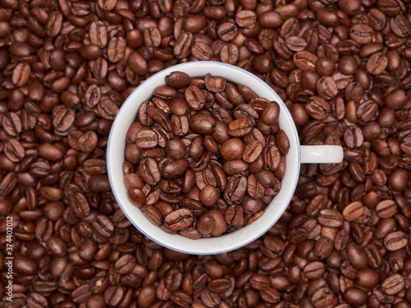 Obraz Coffee beans in a cup