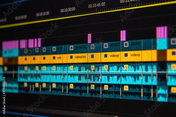 Obraz Video Editing Timeline