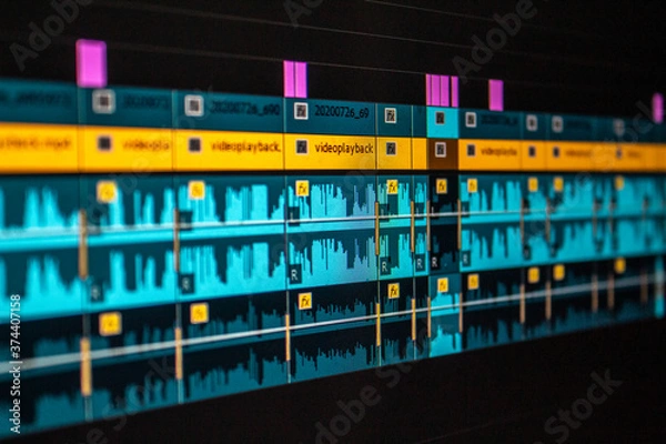 Obraz Video Editing Timeline