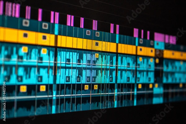 Obraz Video Editing Timeline