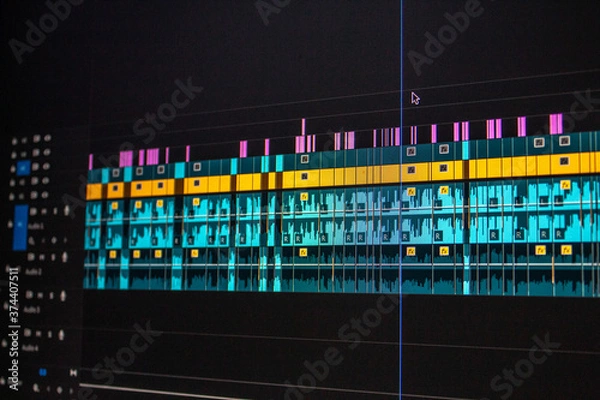 Obraz Video Editing Timeline