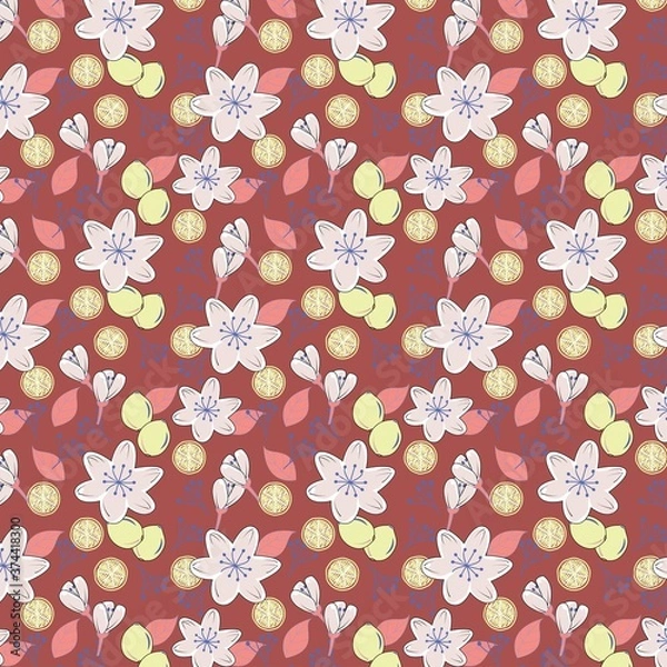 Obraz seamless pattern with jasmine flowers
