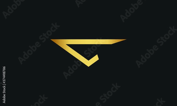 Obraz Letter C with Star Logo Template vector icon illustration design.