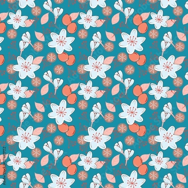 Obraz seamless jasmine pattern
