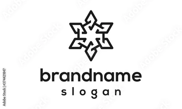 Fototapeta Modern logo design vector