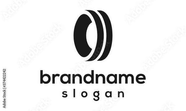 Fototapeta Tire logo design vector