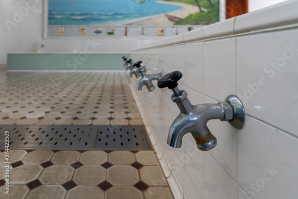 Obraz 銭湯公衆浴場の洗い場