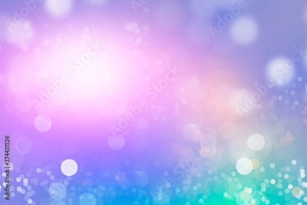Fototapeta abstract bokeh background Purple green and white