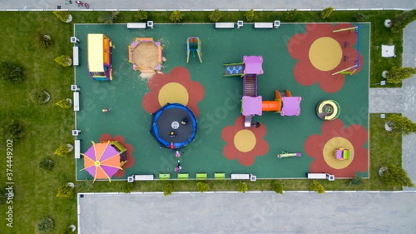 Obraz Children playground. Top view