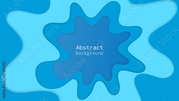 Fototapeta Paper cut background. Abstract background Vector illustration