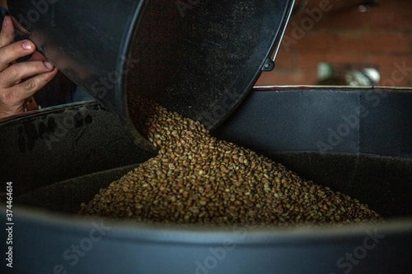 Obraz roasted coffee beans, can be used as a background