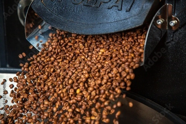 Obraz roasted coffee beans, can be used as a background