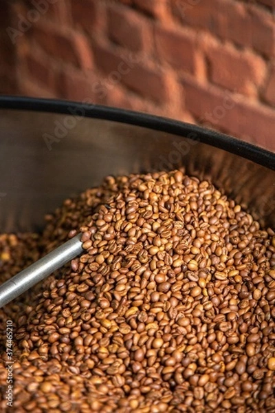 Obraz roasted coffee beans, can be used as a background