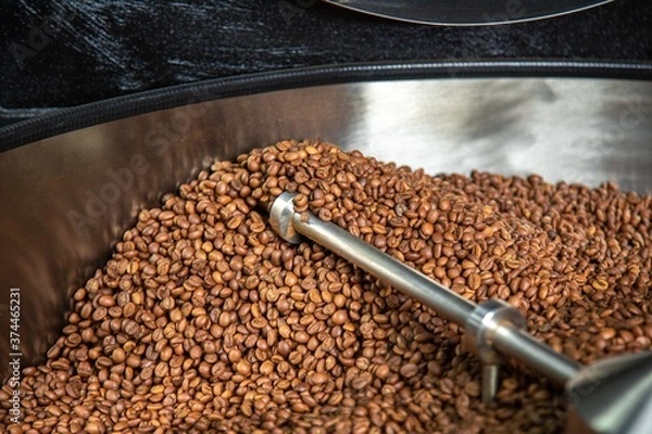 Obraz roasted coffee beans, can be used as a background