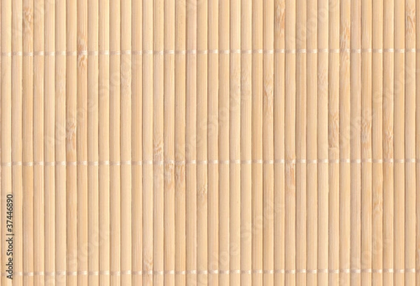 Fototapeta Bambusmatte Hintergrund - hellbraun