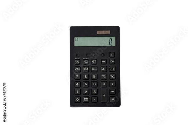 Fototapeta 電卓　白背景　切り抜き