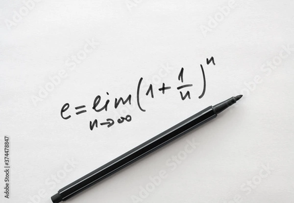 Obraz Definicja liczby e