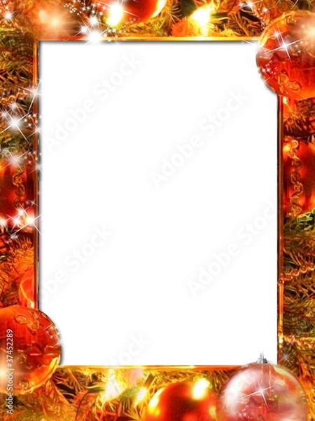 Obraz Christmas lights frame