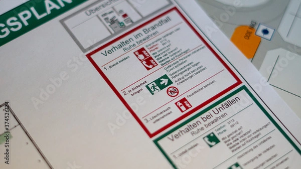 Obraz Verhalten im Brandfall