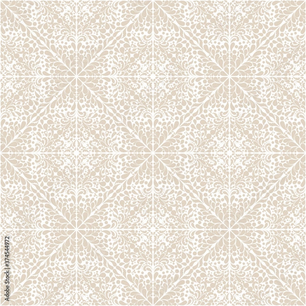 Obraz Damask wallpaper. Floral seamless pattern. Vector