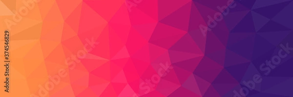 Fototapeta abstract pink background with triangles