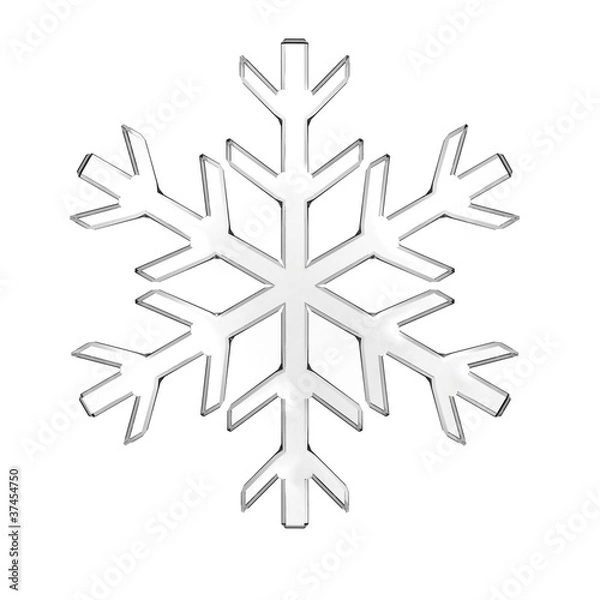 Obraz Glass snowflake
