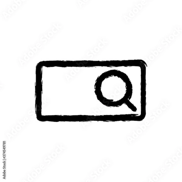 Obraz vector illustration hand drawn icon ofsearch bar