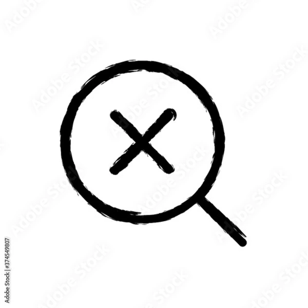 Obraz vector illustration hand drawn icon ofsearch remove 1
