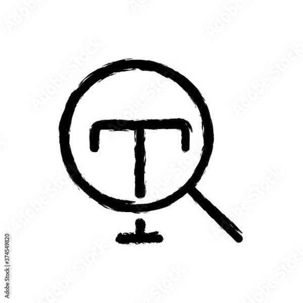 Obraz vector illustration hand drawn icon ofsearch text