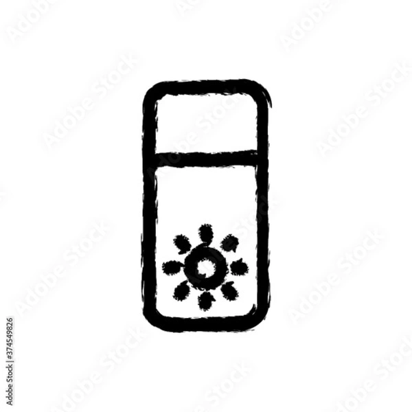 Obraz vector illustration hand drawn icon ofsettings brightness